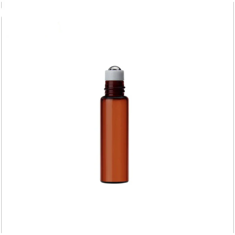 50 pcs 2.5 ml 5 ml 10 ml Dark Brown Multiple Optional Essential Oil Empty Perfume Roll  Packing High Grade Glass Bottles