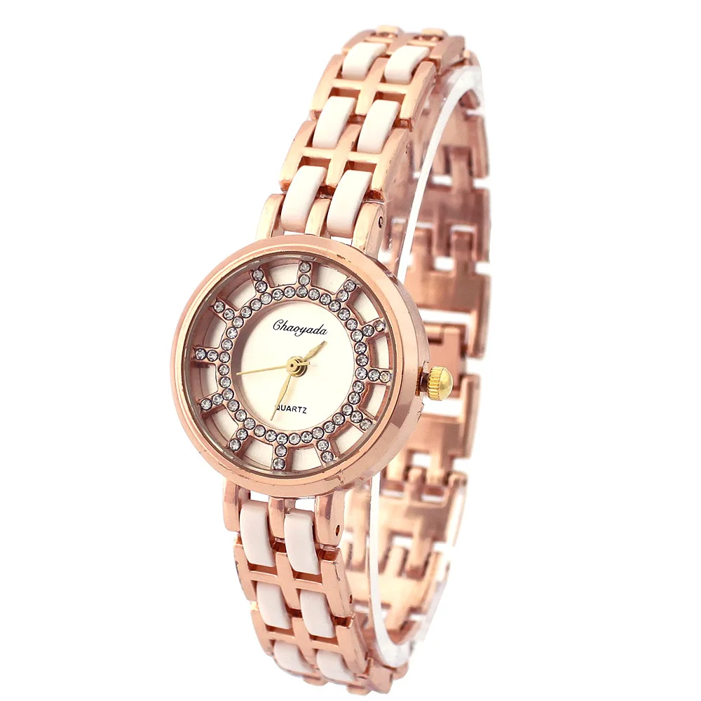 Relogio Feminino – Montre-Bracelet de luxe pour femmes, marque de luxe, à Quartz, O82