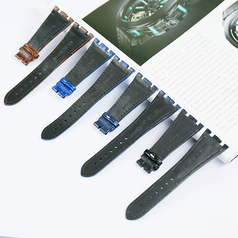 Watch accessories men's business high-end strap for AP series leather strap 28mm ladies outdoor sports waterproof strap