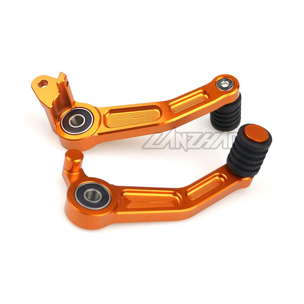 Orange Motorcycle Foot Brake Lever & Gear Shifting Lever Pair CNC Aluminum Pedal for KTM 390 Duke 2013 2014 2015 2016 125 200