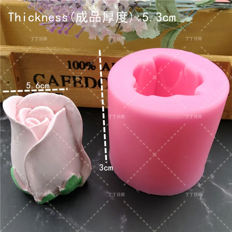 Flower Silicone Cake Mold 3D Rose Mold Decorating Tools Chocolate Baking Mold Gypsum Clay Fondant Moulds