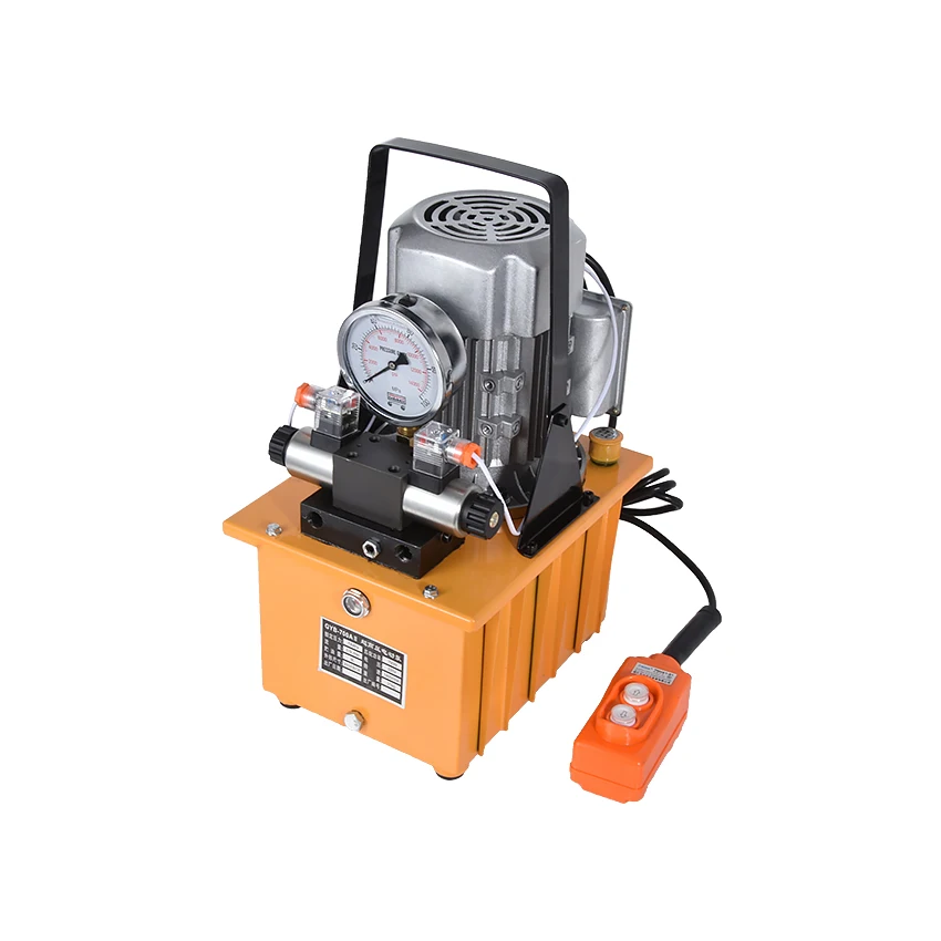 ZCB-700AB-2 مضخة كهربائية هيدروليكية (صمام الملف اللولبي) دائرة مزدوجة مضخة زيت ضغط عالي مضخة هيدروليكية كهربائية 220 فولت 750 واط 7L