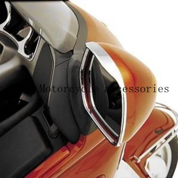 High Quality Motorcycle Mirrors Trim Decoration For Honda GOLDWING GL1800 01-2012 Motobike Mirrors Frame Trim Decoration Chrome