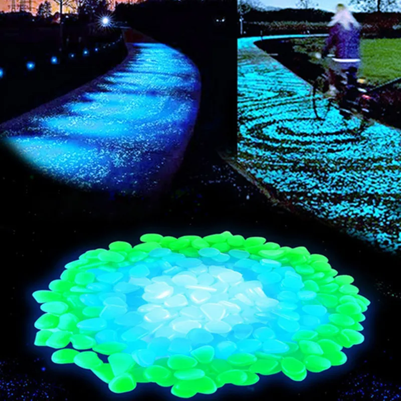 

10/20Pcs Glow in the Dark Garden Pebbles Glow Stones Rocks for Walkways Garden Path Patio Lawn Yard Decor Luminous stones