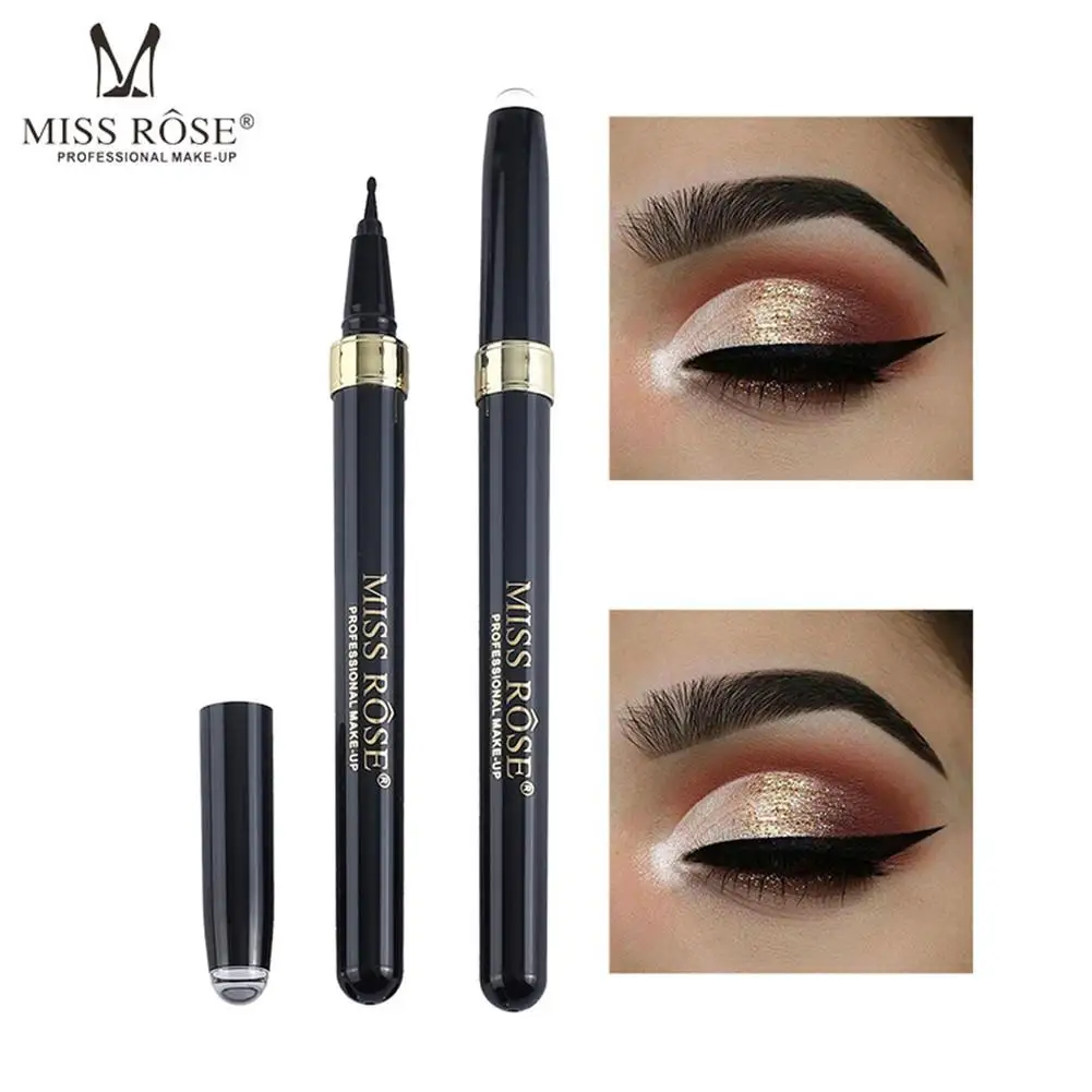 Profesjonalny makijaż Wodoodporny eyeliner w ołówku Gładki, długotrwały, cienkie linie Szybkoschnący płynny czarny eyeliner w pisaku Narzędzie kosmetyczne