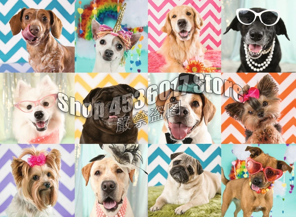 5D DIY Diamond Embroidery Doggy Disguise Dogs Diamond Mosaic Full Square Drills Diamond Painting Kit Home Decor Gift Christmas