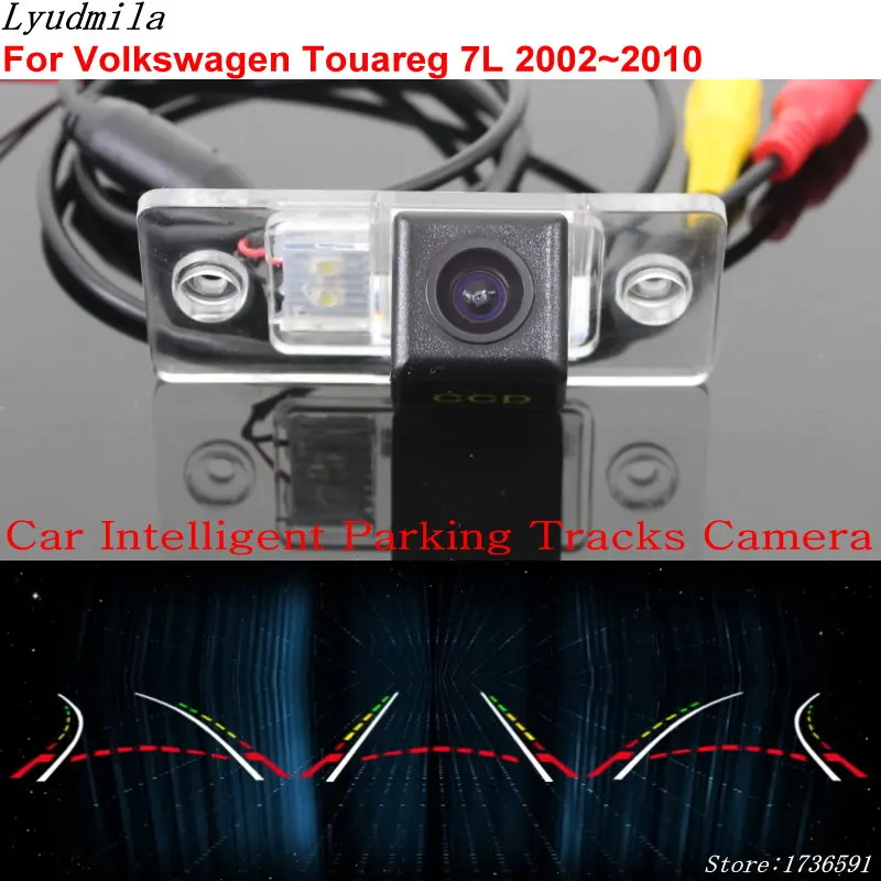 

Car Intelligent Dynamic Trajectory Reverse Camera FOR Volkswagen Touareg 7L 2002~2010 Tiguan 5N Car Back up Rear View Camera HD