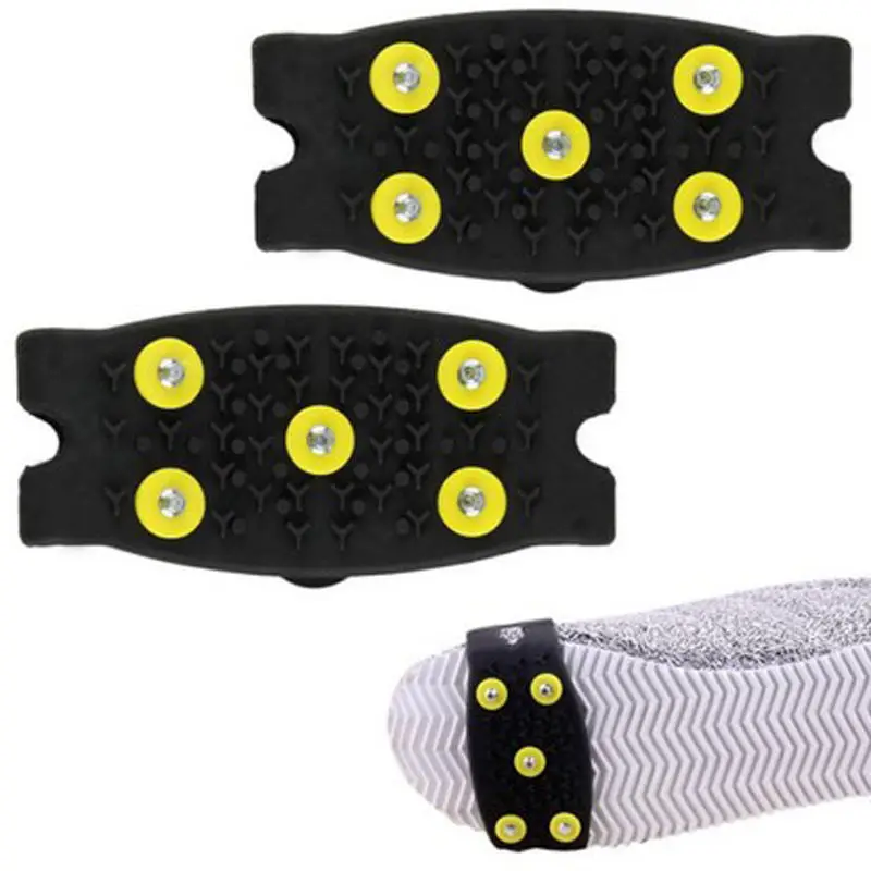 SexeMara Snow Ice Climbing antiscivolo Spikes Grips rampon tacchetti 5-Stud Shoes Cover