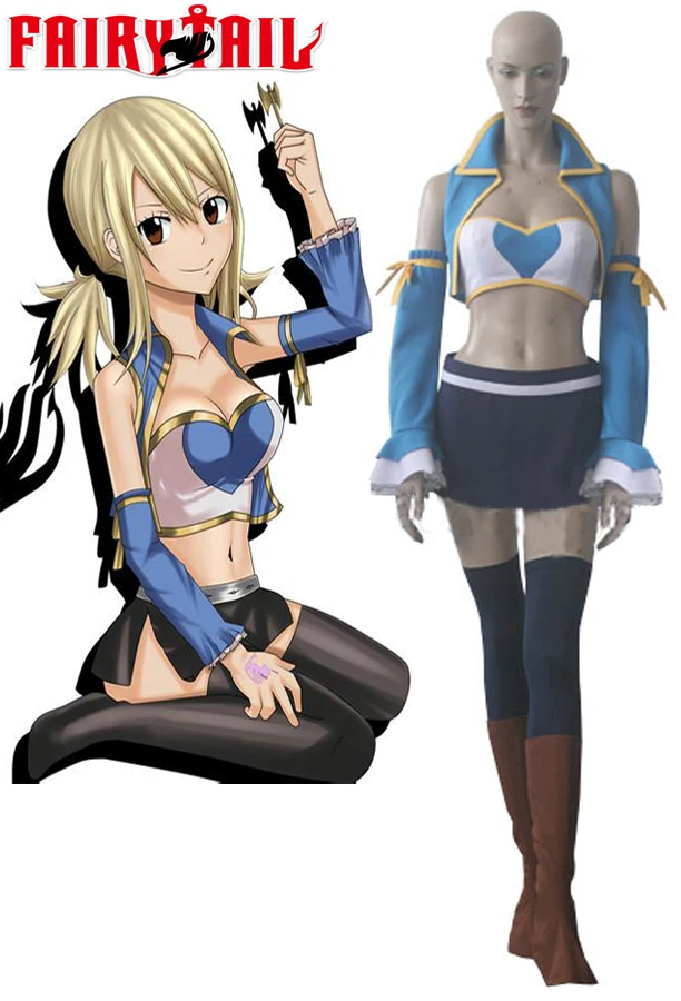 

Lucy Heartfilia Clothes for Cosplay Fairy Tail Lucy Heartfilia Seven Years After Cosplay Costume Custom Made Any Size
