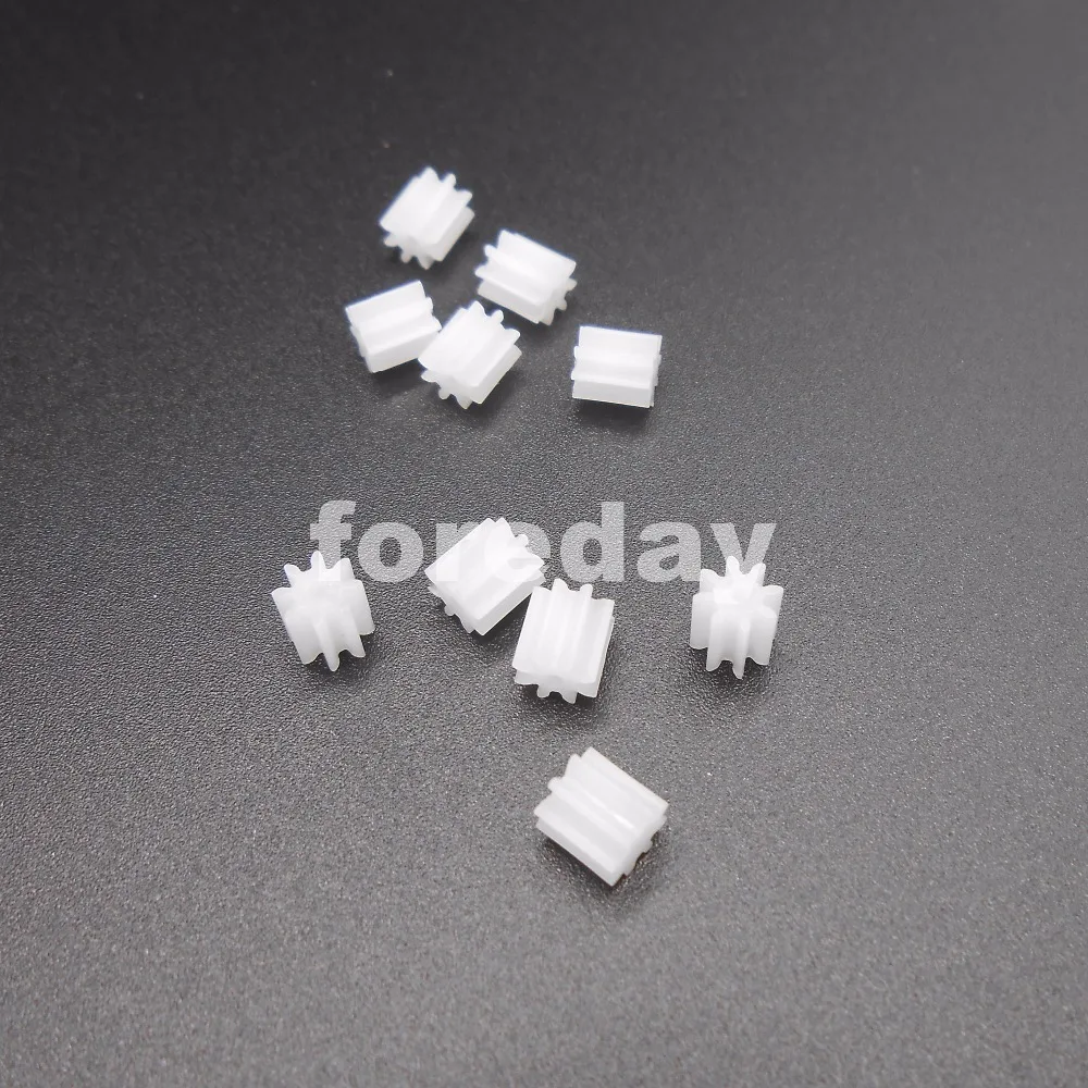 1000PC Plastic Spur Gear 0.5 Modulus T=8 Aperture 2mm DIY Model Accessories teeth NEW *FD265X100