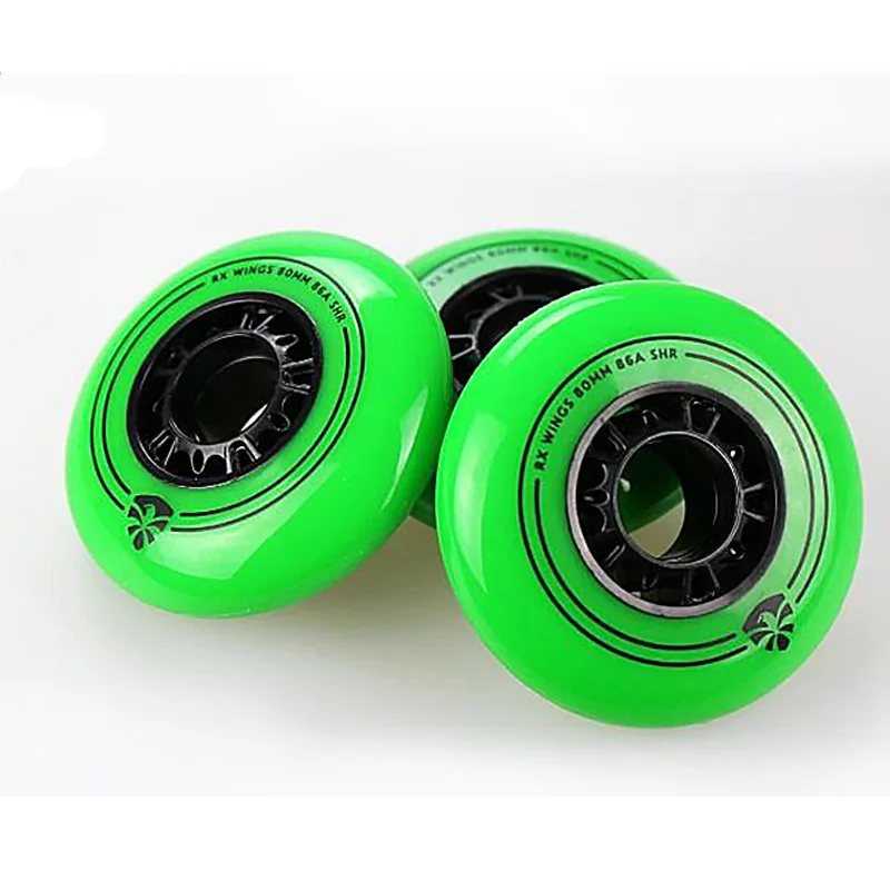 Flying Eagle 86A Green Red FSK Skating Wheel RX WINGS Slalom Gray 85A FE Inline Skates Wheels Free Style Roller Ruedas 80mm 72mm