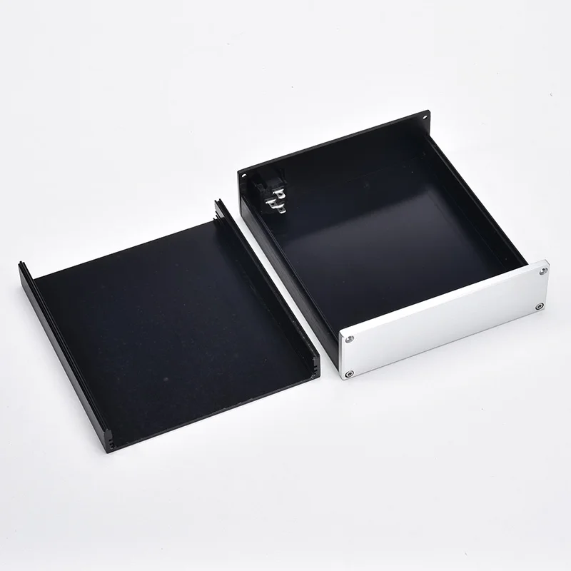 電源,アンプ,diy,amp project,w147,h42,d169mm用のアルミニウム製ハウジング