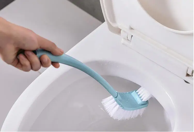 plastic Simple hotel home toilet brush with bottom pad Seam Dead Angle durable Beauty Tool