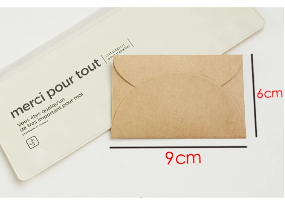 50pcs/lot Handmade Mini Craft Paper Envelope Brown And Pink Paper Bag DIY Multifunction Gift Envelope for Wedding Birthday Party