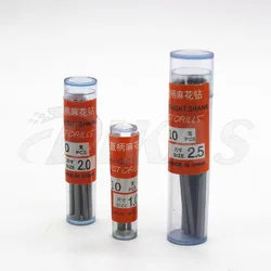 DIKAS 10 stks High speed stalen rechte schacht boor 0.2/0.3/0.4/0.5/0.6/0.7 /0.8/0.9/1.0/1.1/1.2/1.3/1.4/1.5/1.6/1.7 -4.5