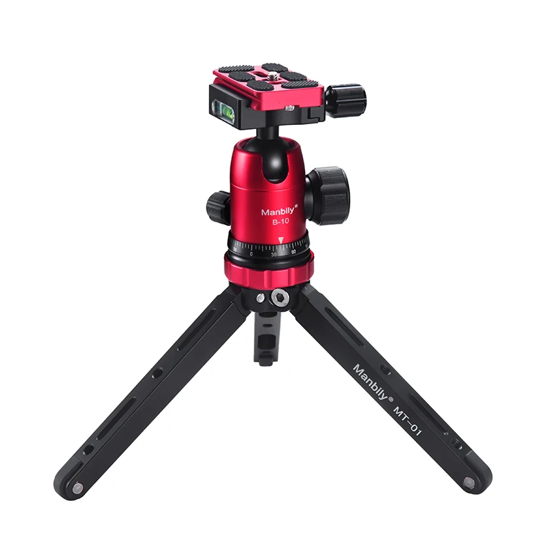 Kolivar MT-01 Aluminum Tabletop Flexible Tripod Extension Mini Lightweight Tripod With Ball head Phone Holder For Camera Iphone