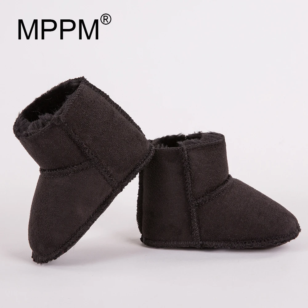 MPPM-Botas de invierno para bebé, botines de suela suave para primeros pasos, zapatos para niño y niña