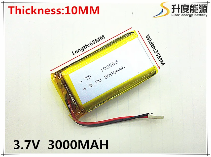 Story machine general rechargeable lithium polymer battery 3.7 V 103565 large capacity 3000 mah