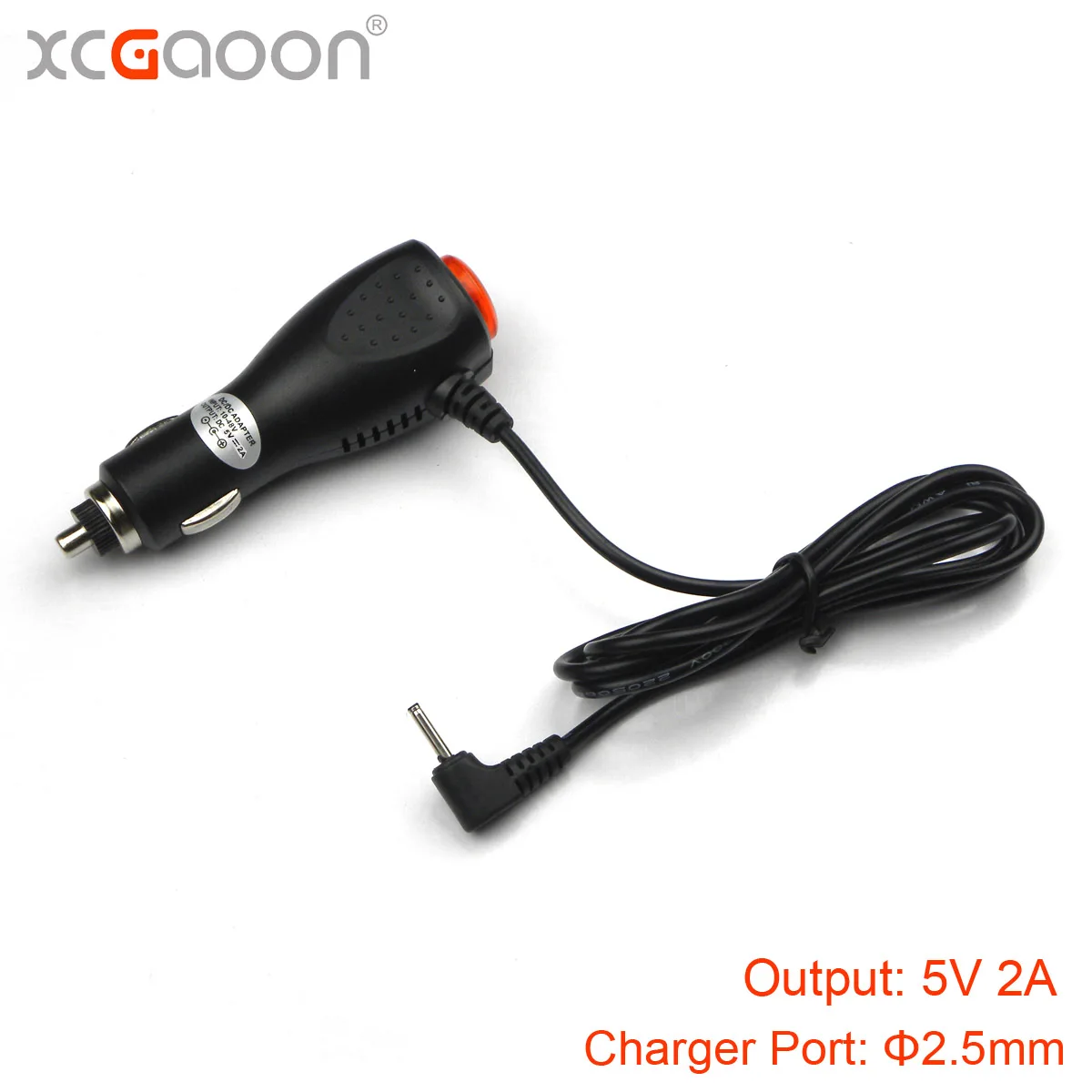 

XCGaoon 2.5mm Port 5V 2A Car Charger Adapter for Radar Detector & GPS, Input DC 12V - 24V, Cable Length 1.2meter ( 3.93ft )
