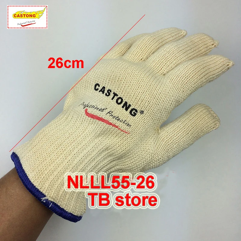 CASTONG  300 degree High temperature gloves high quality Thicker models fireproof gloves oven Baking Anti-scald safety glove