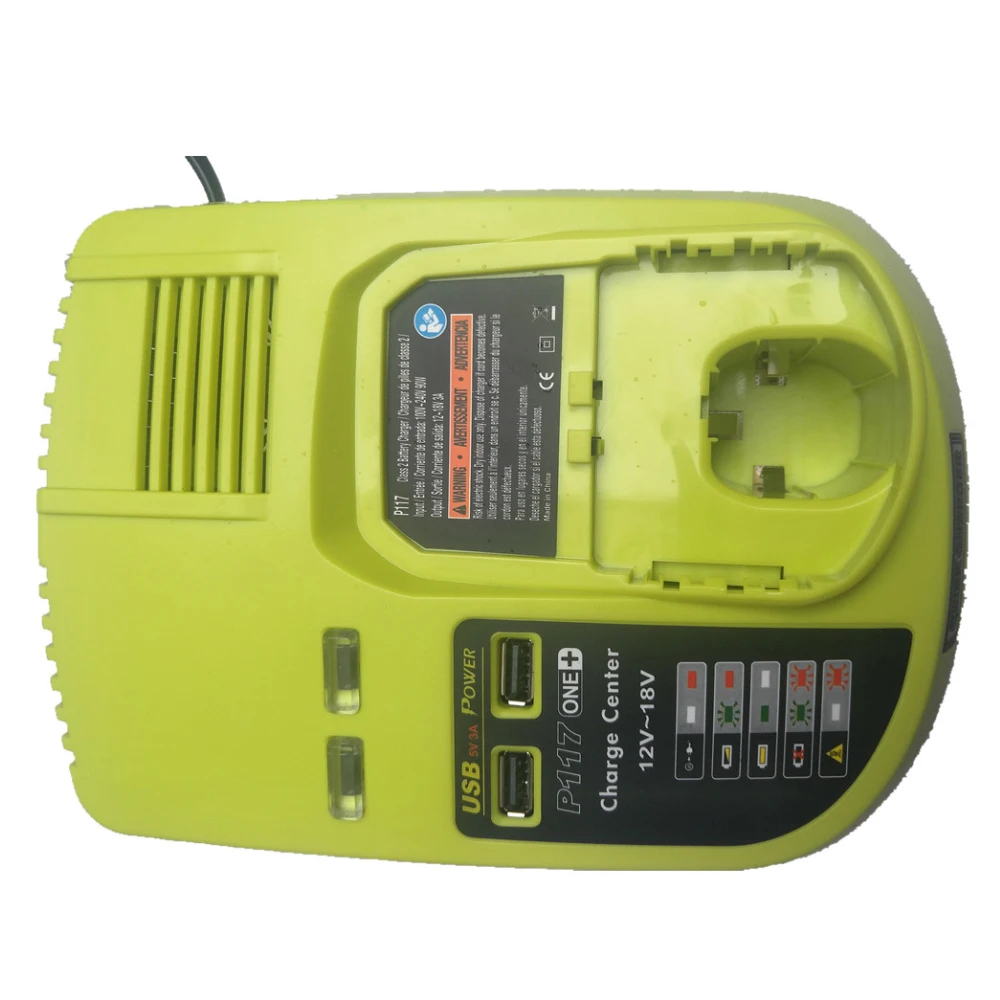 Imagem -04 - Carregador de Substituição para Ferramentas Elétricas Ryobi P117 Ni-cd Ni-mh Bateria Li-ion P107 P108 1218v