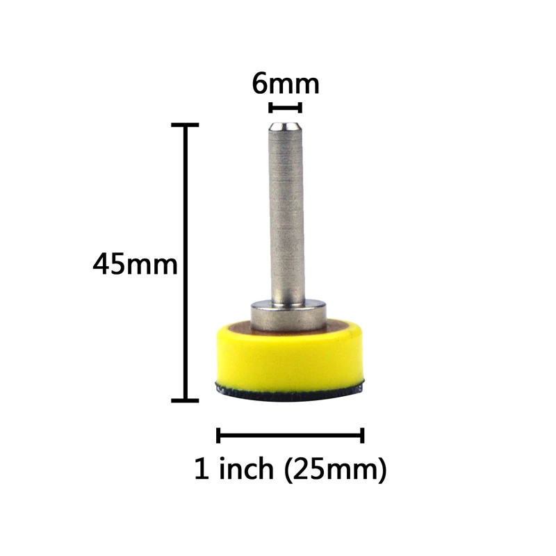 POLIWELL 1inch 25mm Móc & Vòng Lặp Lại lên Tấm Chà Nhám với Vít Xoay Chà Nhám Đĩa Hút Pad Đánh Bóng mài Dụng Cụ Mài
