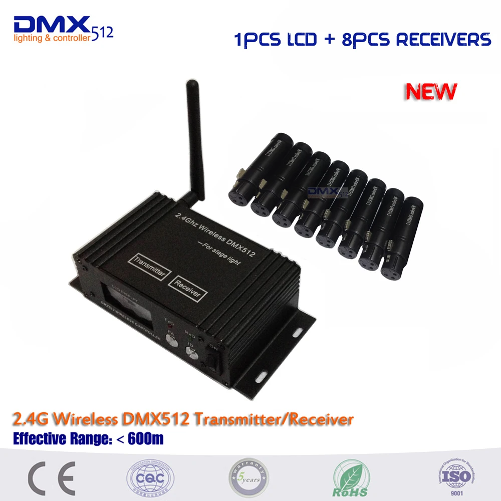 New 2.4G Ism Dmx512 Wireless Female Xlr Receiver Helper wireless dmx system For Dj Light Ktv