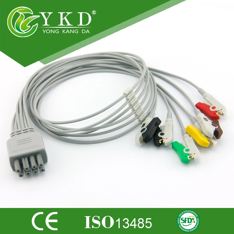 

FOR Nihon Kohden ECG leadwires set-group 6 leads IEC with clip 8pin