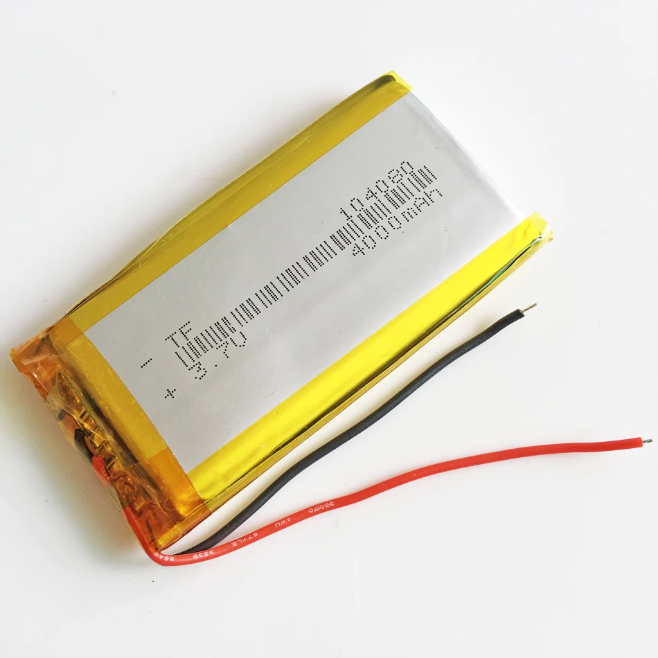 3.7V 4000mAh 104080 Polymer Lithium LiPo Rechargeable Battery cells fit For GPS PSP PAD DVD E-Books Power bank Tablet PC