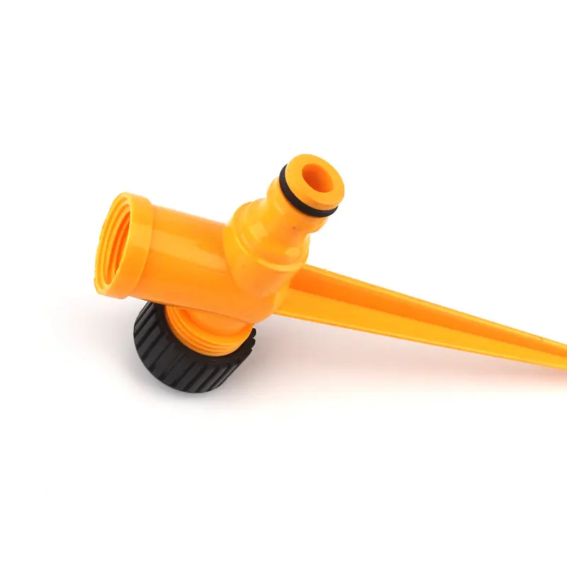 15pcs 1/2inch DN15 Female Thread Connector Ground Insertion Plastic Butterfly Nozzle Lawn Sprinkler Garden Irrigation Orange