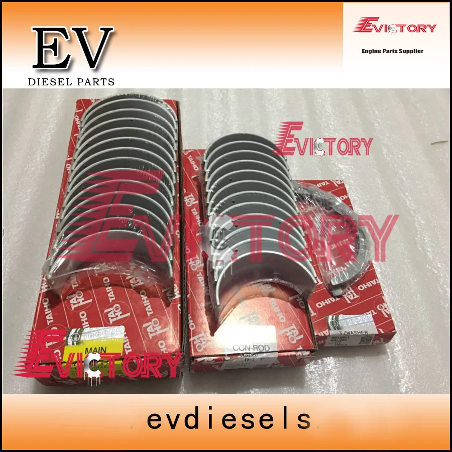 For Isuzu truck engine rebuild BEARING kit 6HE1-TC 6HE1 6HE1T main crankshaft bearing+con rod bearing trust bearing