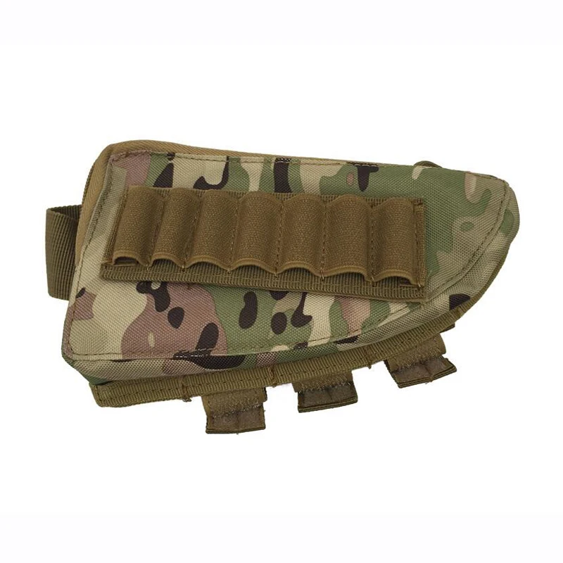 Nylon Tactical Accessories Bag Magazine Portable Pouch Cartridge Pouch Hunting Shooting Rifle Gun Buttstock Pouch 5 Colors