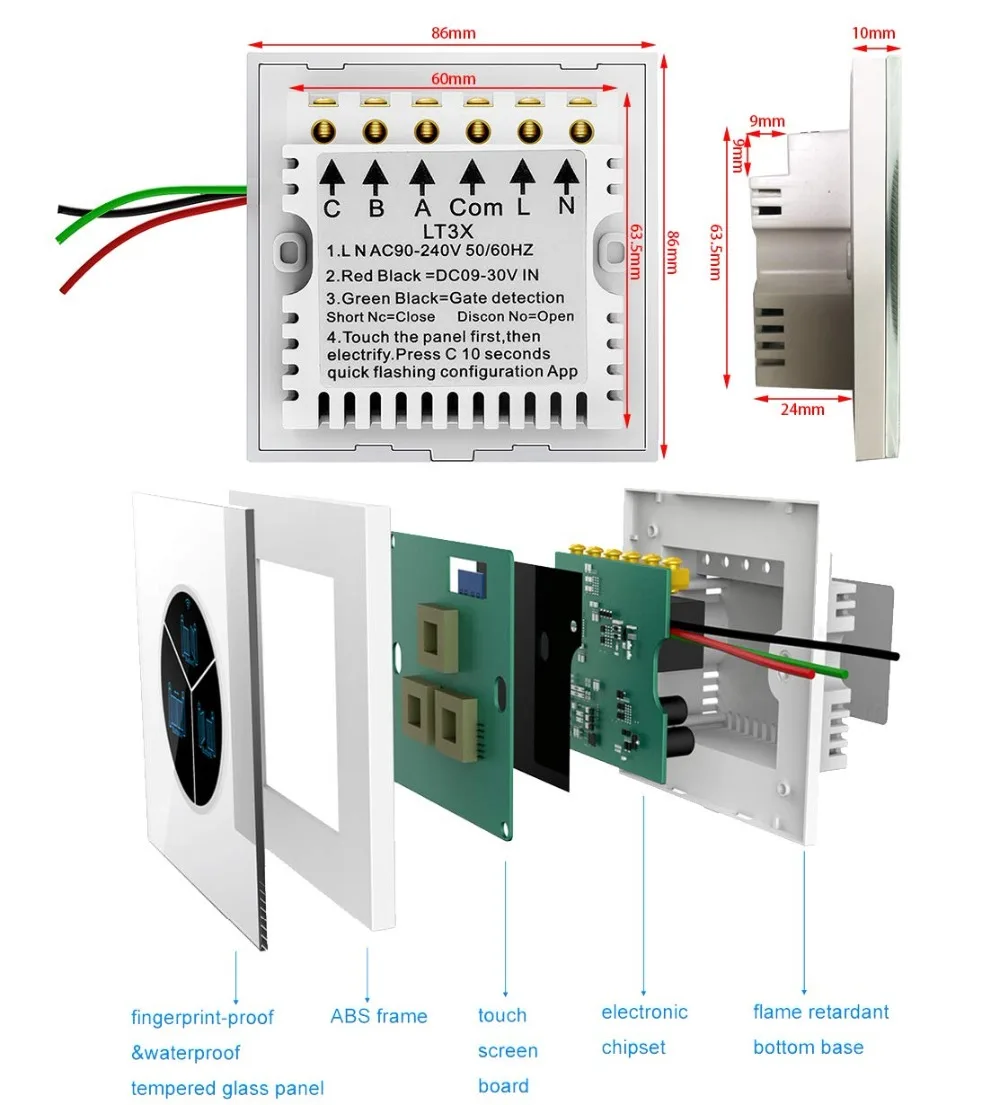 Wireless Gate Door Opener Remote WiFi Switch Controlled by Smartphone for Automatic Gate Opener System