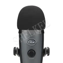 SHELLLE-Pare-brise de microphone en mousse pour les microphones à condensateur Yinous Characterizer, Blue Yinous, filtre anti-pop pour les microphones