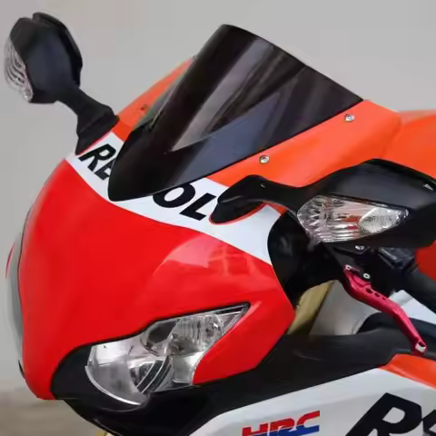 Motorcycle Double Bubble Windshield WindScreen For 2008 2009 2010 2011 Honda CBR1000RR CBR 1000RR CBR1000 CBR 1000 RR 09 Black