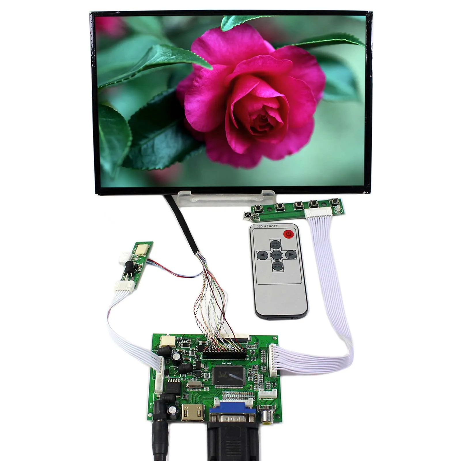 HD MI+VGA+2AV+LCD Controller Board With 10.1inch 1920x1200 B101UAN02.1 AHAV LCD Screen