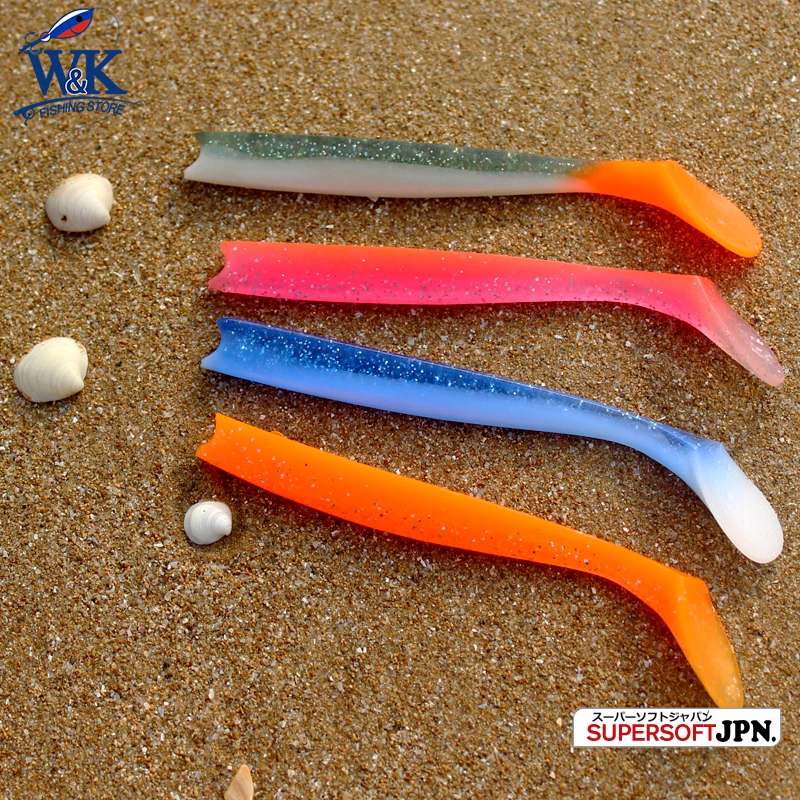 PVC Fishing Lure 22 cm JIGS Swimbaits Shad with Paddle Tail 3 pcs Soft Lure 8\