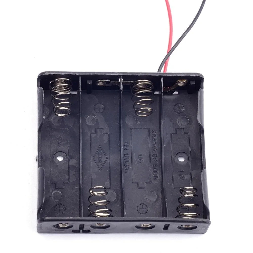 4AA Batteries Storage Box Holder