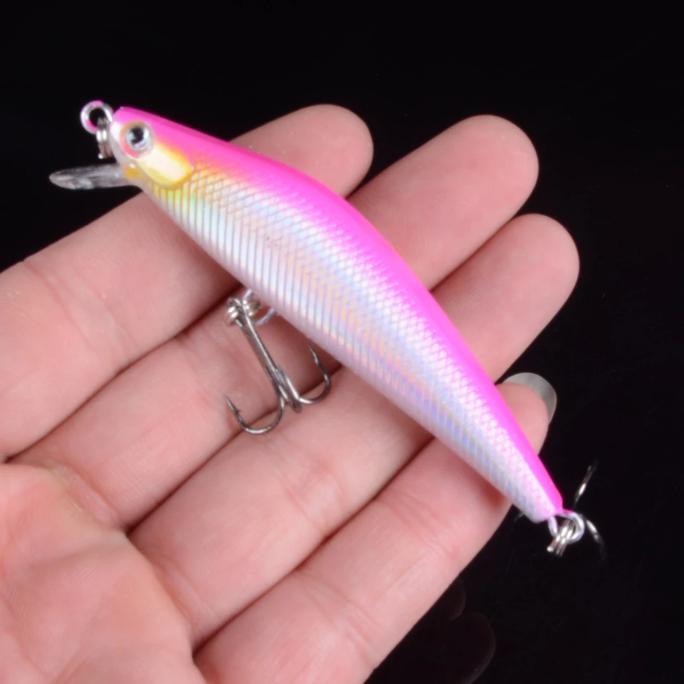 1pcs 7cm 7.5g Artificial Floating Minnow Lure Tight Shot Fishing Lures Hard Bait Tackle 3D Fish Eyes Hot Sale