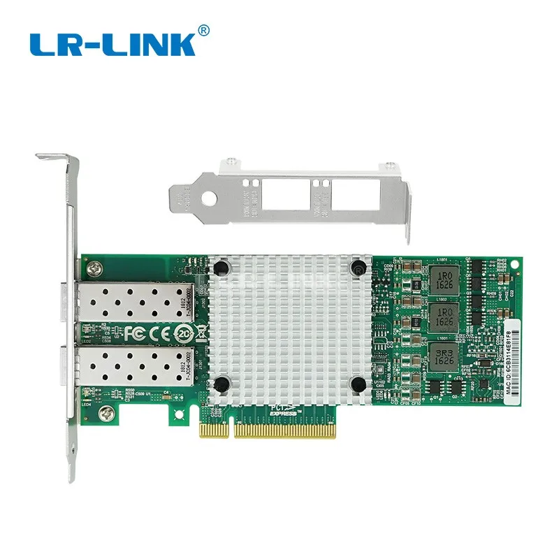 LR-LINK 9812AF-2SFP + çift bağlantı 10Gb ağ kartı Ethernet Fiber optik PCI Express x8 ağ adaptörü NIC Broadcom BCM57810S