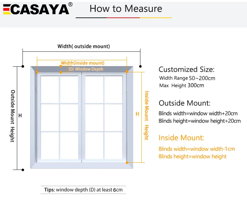 CASAYA Blackout Motorized Cellular Shades, Cordless Honeycomb Blinds, Remote and Batteries Included, Made-to-Order
