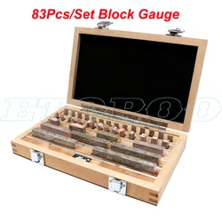 ETOPOO 83Pcs/Set 1 grade 0 grade Inspection Block Gauge Test Caliper Blocks Measurement Instruments