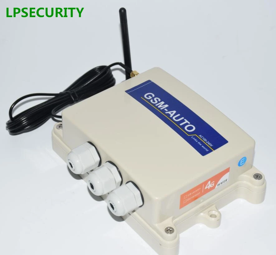 Waterproof IP65 4G GSM and SMS gate door opener GSM 4G Remote Control System module box ( Relay Control ) 100 users 2 relays