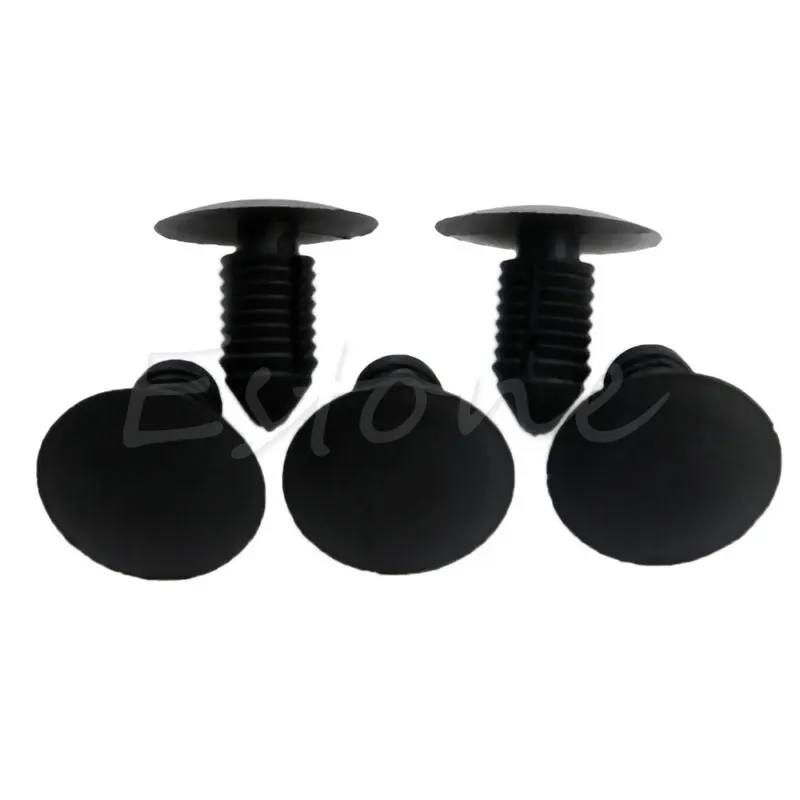 20Pcs Car Bumper Fender Plastic Rivets 10mm Hole Black Fasteners for Ford New hot