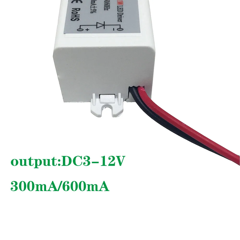 BSOD Led Driver 12V 3W 300mA 600mA Transformer InputAC85-277V Output DC3-12V Power Supply Constant Current Adapter for Ceilling
