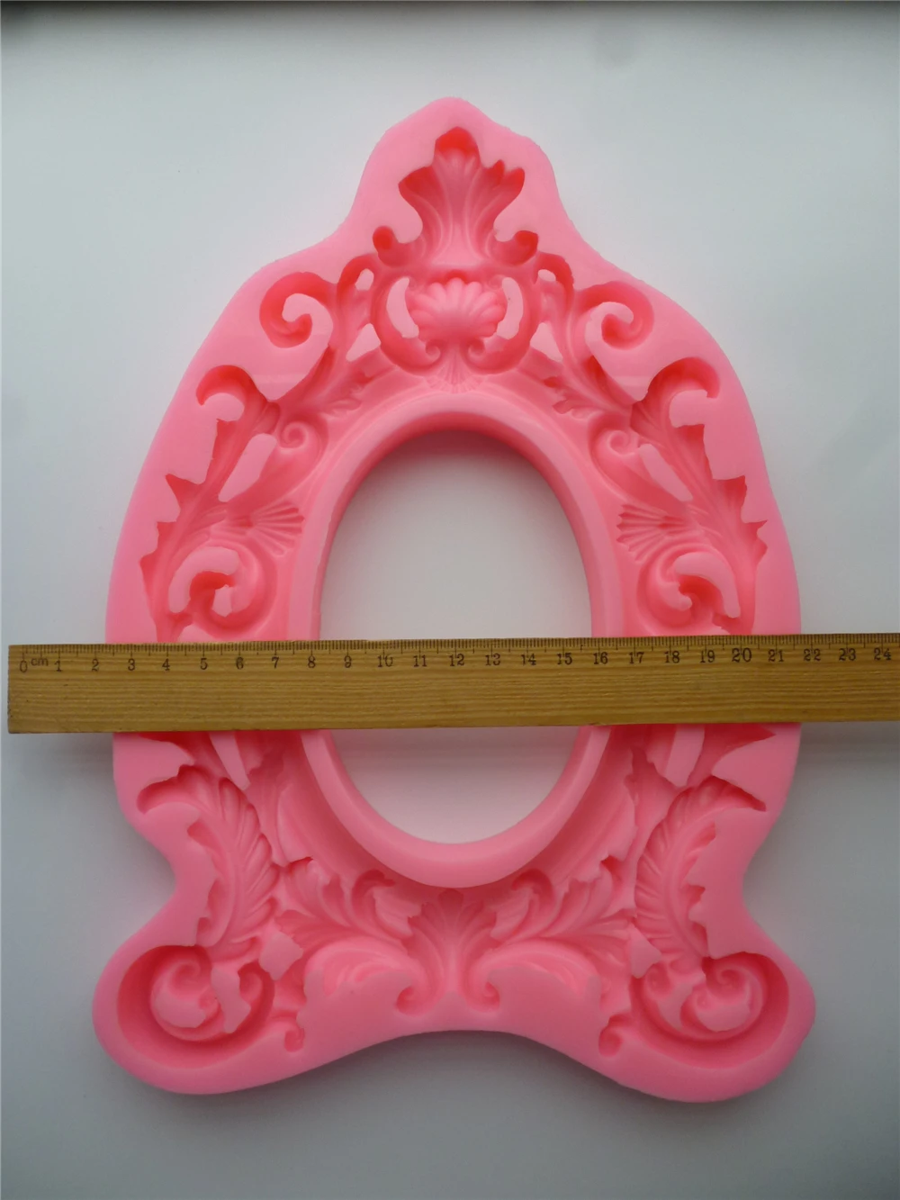 Pattern photo frame silicone mold DIY handmade resin gypsum concrete crystal drop glue mold making handicraft ornaments