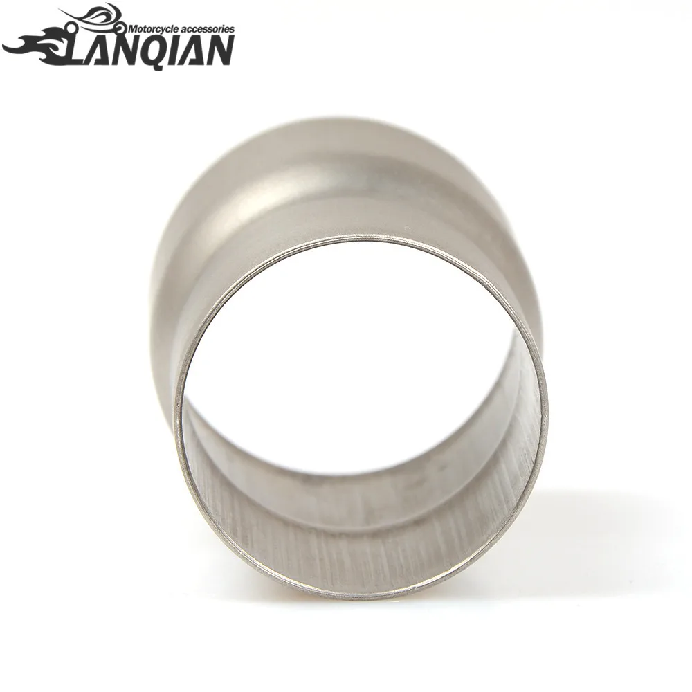 High Quality 60MM To 51MM Moto Exhaust Connector Connecting Link Down Pipes Motorcycle Convertor Adapter Stainless Steel