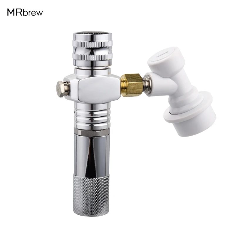 0-30 PSI Nitrogen Coffee Mini Gas Regulator Charger with Gas Thread ball lock For Homebrew Beer Kegging Soda Coffee Making Tool