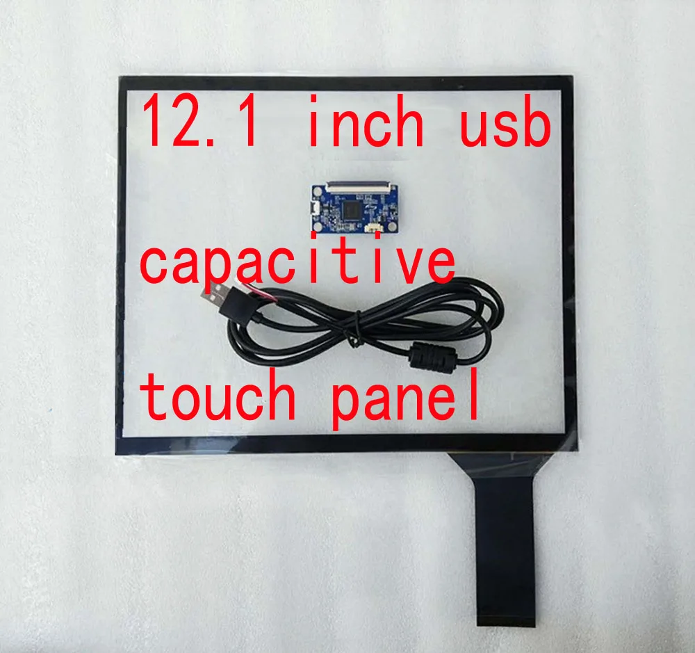 

12.1 Inch USB Capacitive Touch Screen Sensor Digitizer 4:3 For LCD 1024-768 Raspberry Pi Win7 8 10 Industrial Computer