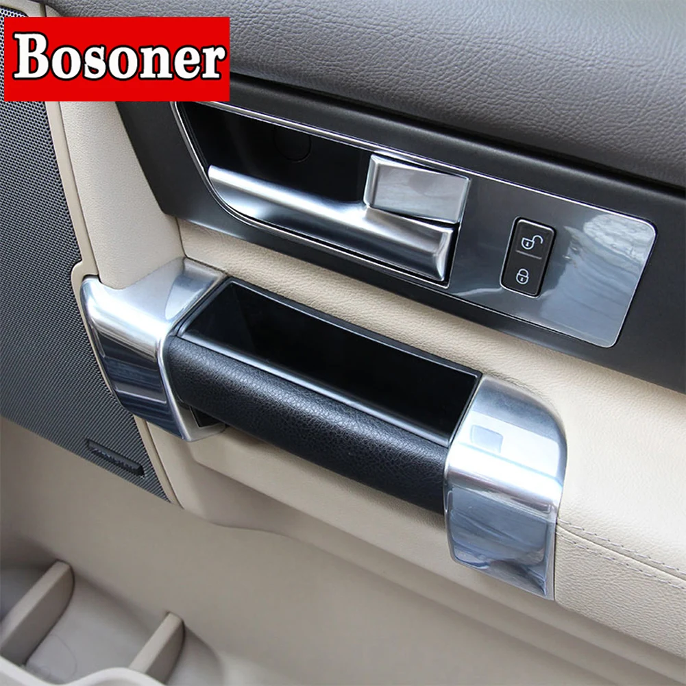 For Land Rover Discovery 4 LR4 2010-2016 ABS Car Accessories Interior Door Handle Storage Box Glove Armrest Box Tray Organizer